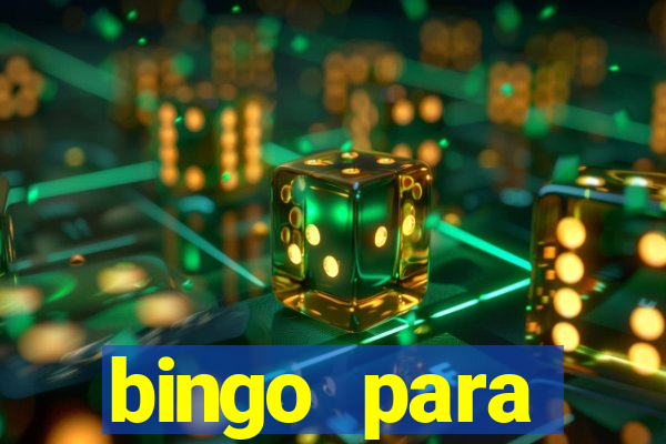 bingo para despedida de solteira para imprimir